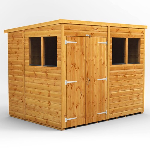 8x6 power pent garden shed - pent,