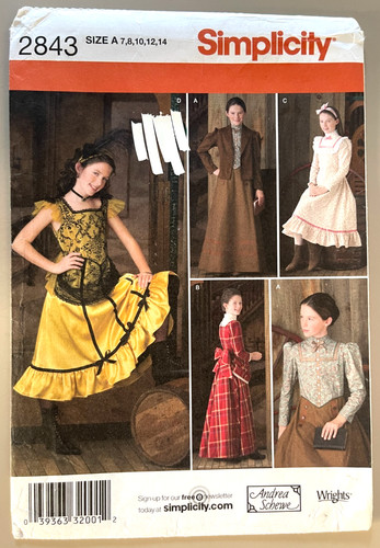 Simplicity girls old west - simplicity,