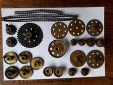 Meccano Brass Gears Cogs Pulleys Collars vintage Original