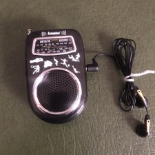 Steepletone STR616 Portable Radio Black FM MW LW Belt Clip Home Outdoor Music