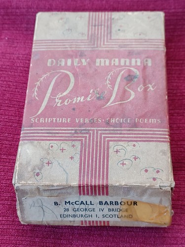 Vintage daily manna promise - daily,
