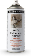 DALER ROWNEY PERFIX AEROSOL ARTIST SPRAY FIXATIVE - LARGE 400ml -CHARCOAL PASTEL