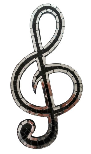 Hand made mosaic music - made, treble