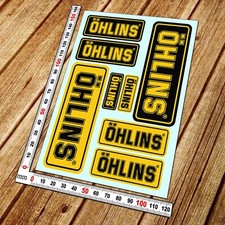 Ohlins shocks sponsor decals