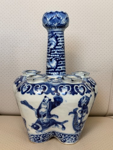 Antique chinese blue white - blue, &