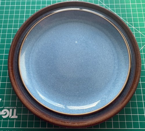 Denby colonial blue tea - blue, plate