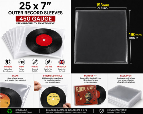 Record sleeves inch - 7,