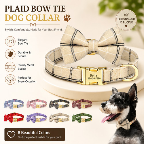 Personalised dog collar cute - personalised,