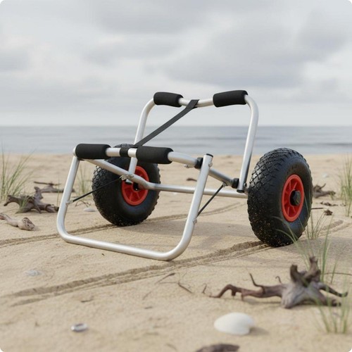 Inflatable boat trailer wheel - inflatable,