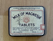 Vintage milk magnesia empty - milk,