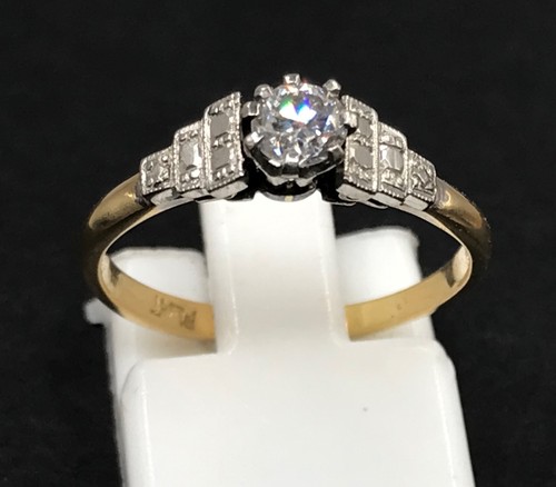 Antique art deco gold platinum - gold,