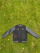 Vans x Tell A Friend Varsity Jacket – Black Flame Skull – Size M Limited Edition