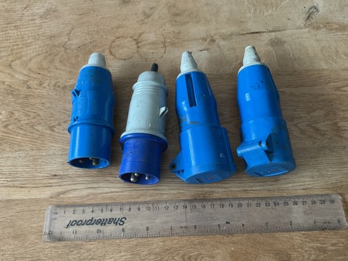 Blue 16a 250v pin - blue,