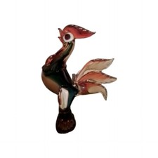 Murano Glass Rooster Figurine