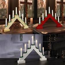 Wooden christmas candle - wooden,