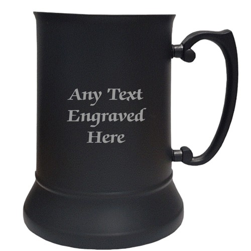 Personalised black stainless - black,