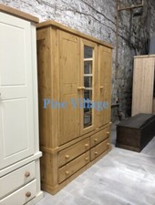 Solid pine antique triple - solid,