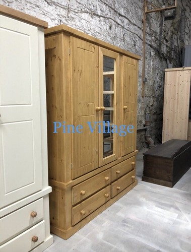 Solid pine antique triple - solid,