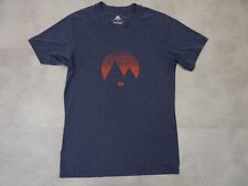 Mountain Equipment Mens T Shirt Top Size S Small Short Sleeve Navy Logo Print  