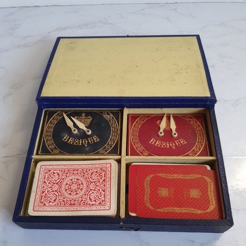 Bezique vintage antique game - bezique,