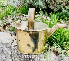 Antique Brass Watering Can. Water tight. Nice condition . Poss for house plants 