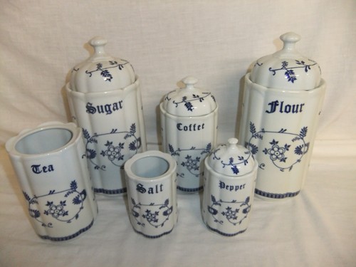 Blue onion pattern - onion, vintage
