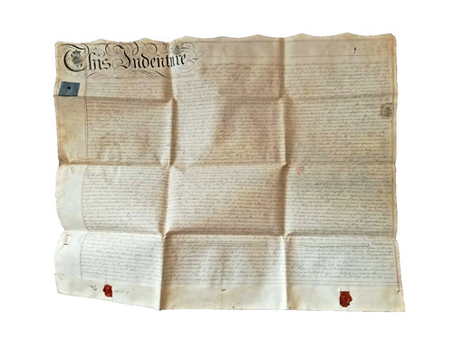 Regency vellum indenture - regency,