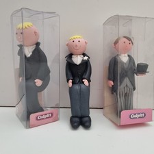 Culpitt Blonde And Brown Groom Wedding Cake Toppers Claydough