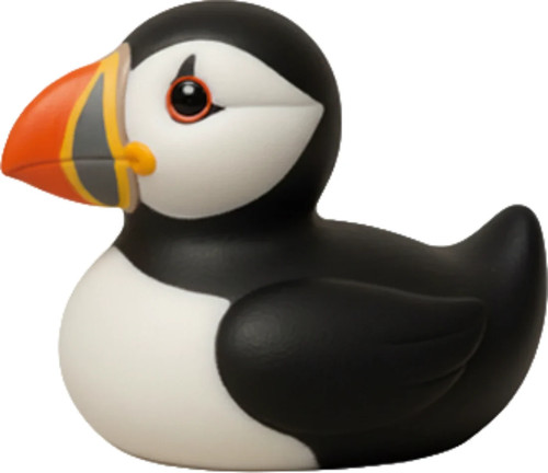 Puffin rubber duck 5cm cute - rubber,