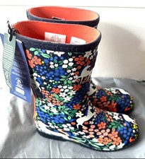 Joules Girls Roll Up Wellies -