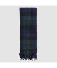BARBOUR Mens Scarf Blue Green