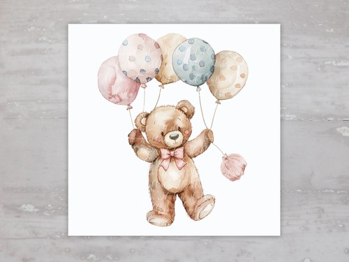 Nursery girl teddy - girl, bear