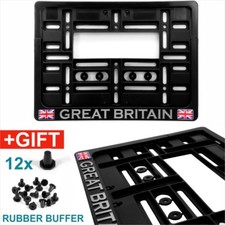 Square number plate - number, holder