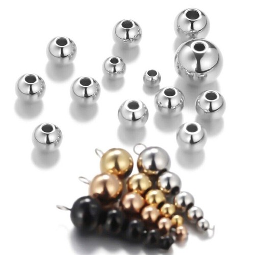 3mm 8mm stainless steel beads - 3mm-8mm,