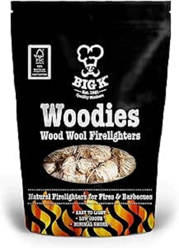 Big wood wool firelighters - wood,