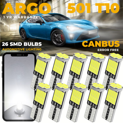10x 501 bulbs w5w led - bulbs,