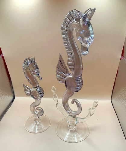 Vintage glass seahorse - vintage,
