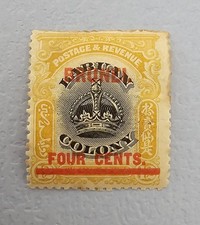 1906 labuan overprinted - labuan, brunei