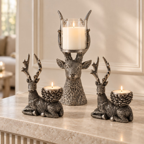 3pc silver stag - 3pc,