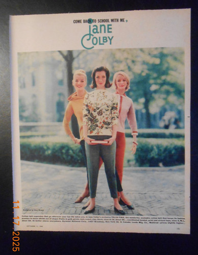 1960 back school jane - to, colby