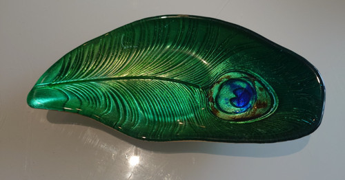 Emerald green peacock - green,