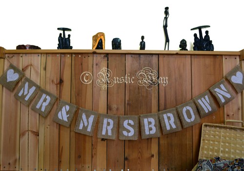 Personalised jute burlap - jute,