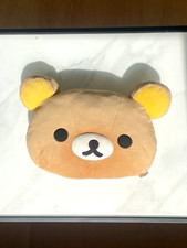 Rilakkuma Bear, Big Head Plushie, Japanese Kawaii Cushion, Stuffed Animal Pillow