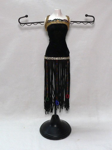 Beaded tassel dress mannequin - beaded,
