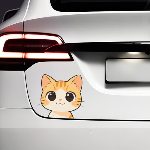 Cute orange cat stickers - cat,
