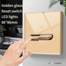 Gold Glass Wall Switch Panel