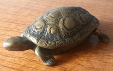 Antique Solid Brass Tortoise