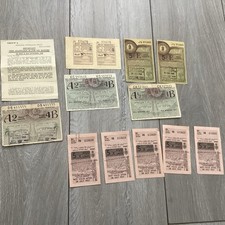 Original Motor Fuel Ration Coupons x 11 inc sequential plus 1948 info sheet