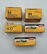 Kodak Film Joblot - 2x Kodachrome 64 / 2x 400 TMAX / 1x Tri-X Pan 400 - Sealed 