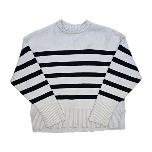 Zara cream navy striped - navy,